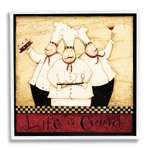 Stupell Industries Life Is Good Vintage Chefs Framed Giclee Art - 1 of 4