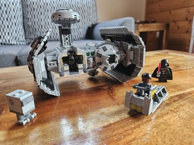 LEGO Star Wars TIE Bomber Model Building Kit, Star Wars Toy Starfighter  with Gonk Droid Figure, Darth Vader Minifigure and Lightsaber, Collectible