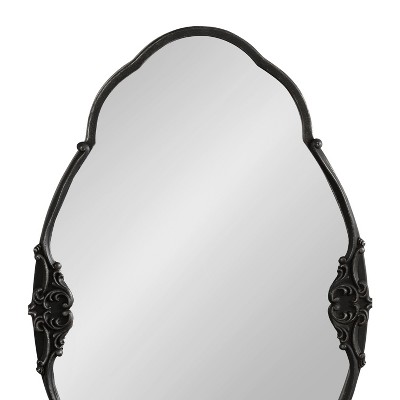 Novella Black Baroque-Inspired Ornate Wall Mirror