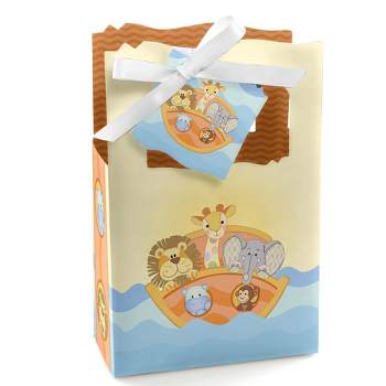 Big Dot of Happiness Noah's Ark - Baby Shower or Birthday Party Favor Boxes - Set of 12