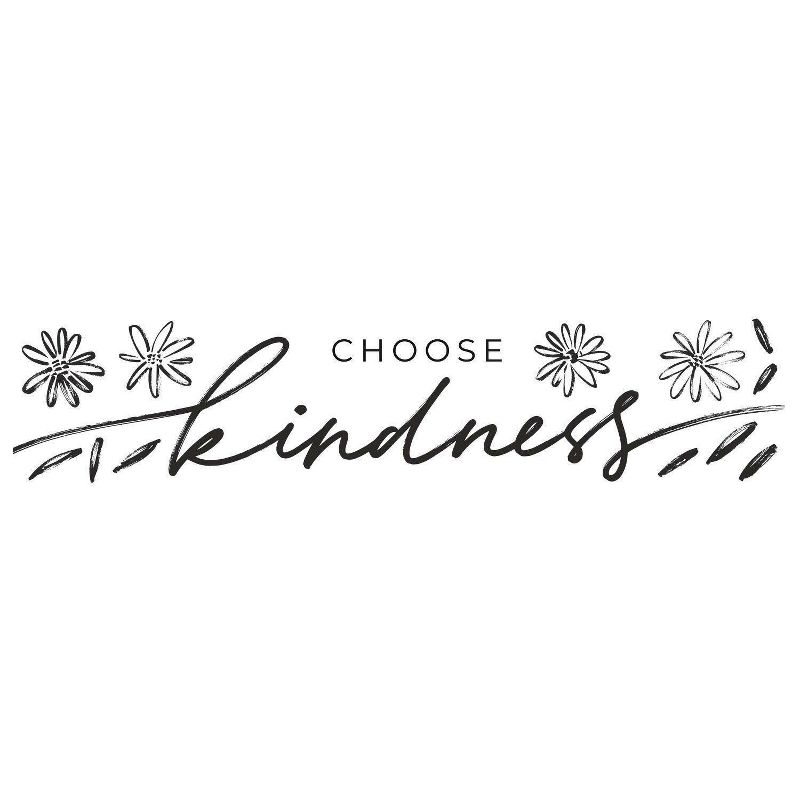 Choose Kindness Peel and Stick Wall Decal Black - RoomMates, 1 of 6