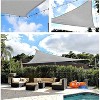 Sun Shade Sail Canopy UV Block – Waterproof Outdoor Shelter for Patio, Deck, Garden - Gray - 20x20x20 - 3 of 4