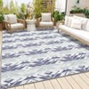 Outdoor Rug Modern Carpet Waterproof Plastic Straw Rug UV-Resistant Reversible Mat for Camping RV Porch Deck Balcony Beach - 3 of 4