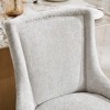 CLIHOME Set of 2 Chenille Dining Chairs, Upholstered Comfort Chairs for Dining/Lounge, Accent Seating with Textured Fabric - 4 of 4