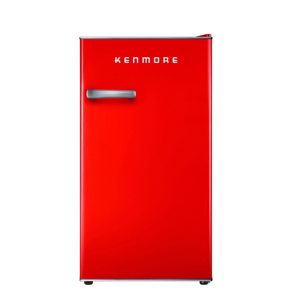 Photos - Fridge Kenmore 3.3 Red Retro Refrigerator: Compact Dorm  Freezer Combo, Energy Star Certified, Adjustable Shelves 