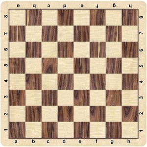 WE Games Mousepad Tournament Chessboard, 20 inches - Wood Grain Print - 1 of 4