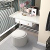 NicBex Storage Ottoman Bench for Bedroom,22 Inch Wide Round Storage Bench with Flip Top Tray,Ottoman for Living Room,Bedroom,Entryway,Light Gray - 2 of 4