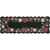 Rug, Machine Washable Non-Slip Floral Accent Carpet for Living Room, Bedroom, Kids Room, Stain-Resistant Easy-Clean Indoor Floor Mat - 2 of 4