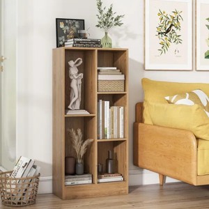 Racxily 1PC 41 Inches 5-Cube Floor Bookcase with 2 Anti-Tipping Kits Home Office Bookcase - 1 of 4
