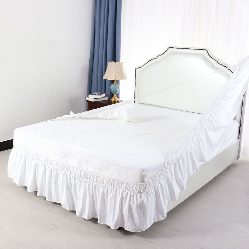 Wrap Around Polyester Dust Ruffle Bed Skirts - PiccoCasa, 3 of 9