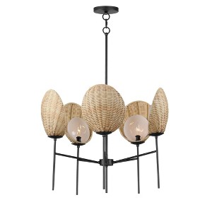 Maxim Lighting Maldives 5 - Light Chandelier in  Black - 1 of 1