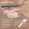 Soft flannel electric blanket with 6 heating levels and 4 hours auto shut-off, 4 hours time setting, ETL certified electric lap blanket - 4 of 4