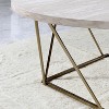 Rowan - Faux Marble Top Coffee Table - Gray - 2 of 4