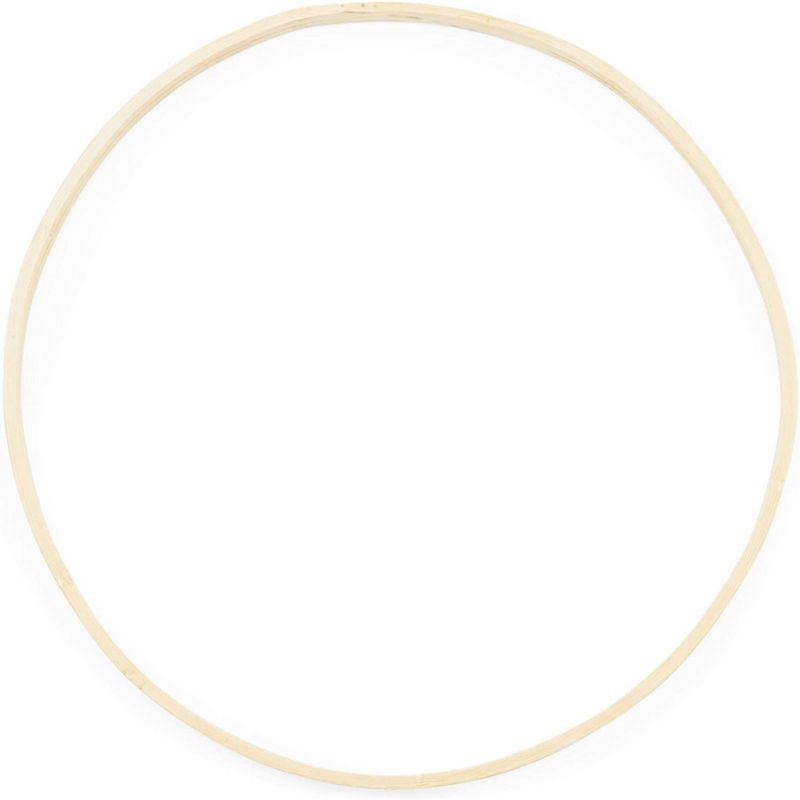 Bright Creations 12 Pack Wooden Hoops for Crafts, Wood Rings for DIY Dreamcatchers, Wreaths, Macrame Wall Hangings, 10.2 Inches, 5 of 7