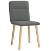 vidaXL Dining Chair Set of 2 Dark Grey - 3 of 4
