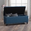 CAVINAS Modern Pull-Open Top Ottoman Bench with Nailhead Accents,Rectangular Storage Ottoman for Living Room - 2 of 4