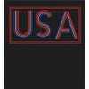Americana USA Neon Sign Adult Crew Neck Long Sleeve Tee - 2 of 2