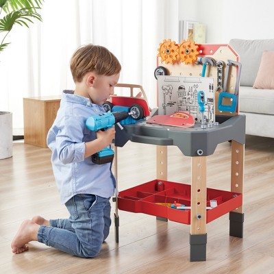 Junior Inventor Wooden Vehicle Service & Repair Workbench