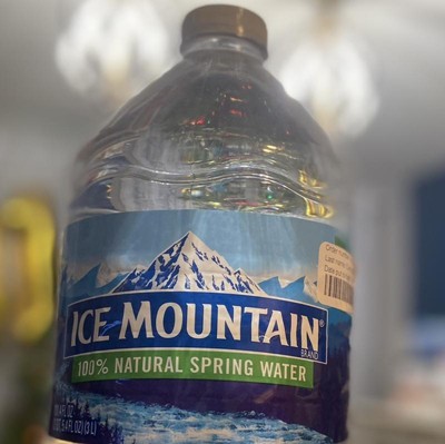 Ice Mountain Mini Natural Spring Water, 8 Fl. Oz., 12 Count 