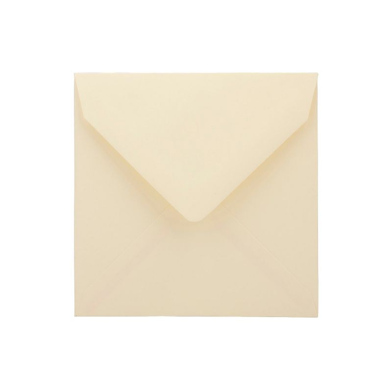 JAM Paper 5 x 5 Square Invitation Envelopes with Euro Flap Ivory 02792256B, 1 of 5
