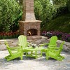 WestinTrends Malibu 5-Piece HDPE Folding Adirondack Chair Outdoor Patio Conversation Set - 2 of 4