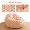 MAXYOYO 3 in 1 Giant Bean Bag Chair for Adult, High-Density Foam Filling, Convertible Sofa Bed, Beige - 4 of 4