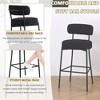 DYHOME Bar Stools Set of 2, 27 Inches Counter Height Kitchen Bar Stools with Back, Modern Metal Tall Bar Stools for Kitchen Island - 4 of 4