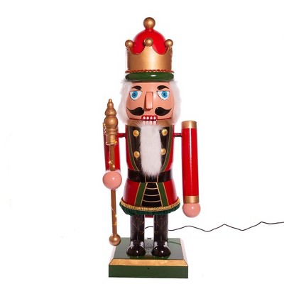 Kurt Adler 43-Inch Lighted Musical Collapsible Nutcracker