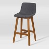 Set of 2 Nora Upholstered Counter Height Wood Barstools - CorLiving - 3 of 4