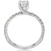 Pompeii3 3/4ct Diamond Engagement Ring French Pave Set 14k White Gold - 3 of 4