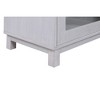 TOBILE 70" White Walnut Finish TV Stand Console with Fireplace, Heater - 4 of 4
