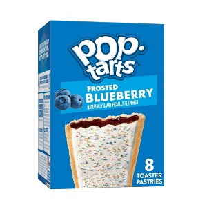 Pop-Tarts Frosted Blueberry Toaster Pastries, Breakfast Foods, Shelf-Stable, 13.5 oz (8 Count), Pack of 4 - 1 of 4
