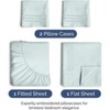 4 Piece Solid Bed Sheet Set - Luxuriously Soft, Cozy & Wrinkle-Resistant - CGK Linens - 2 of 4