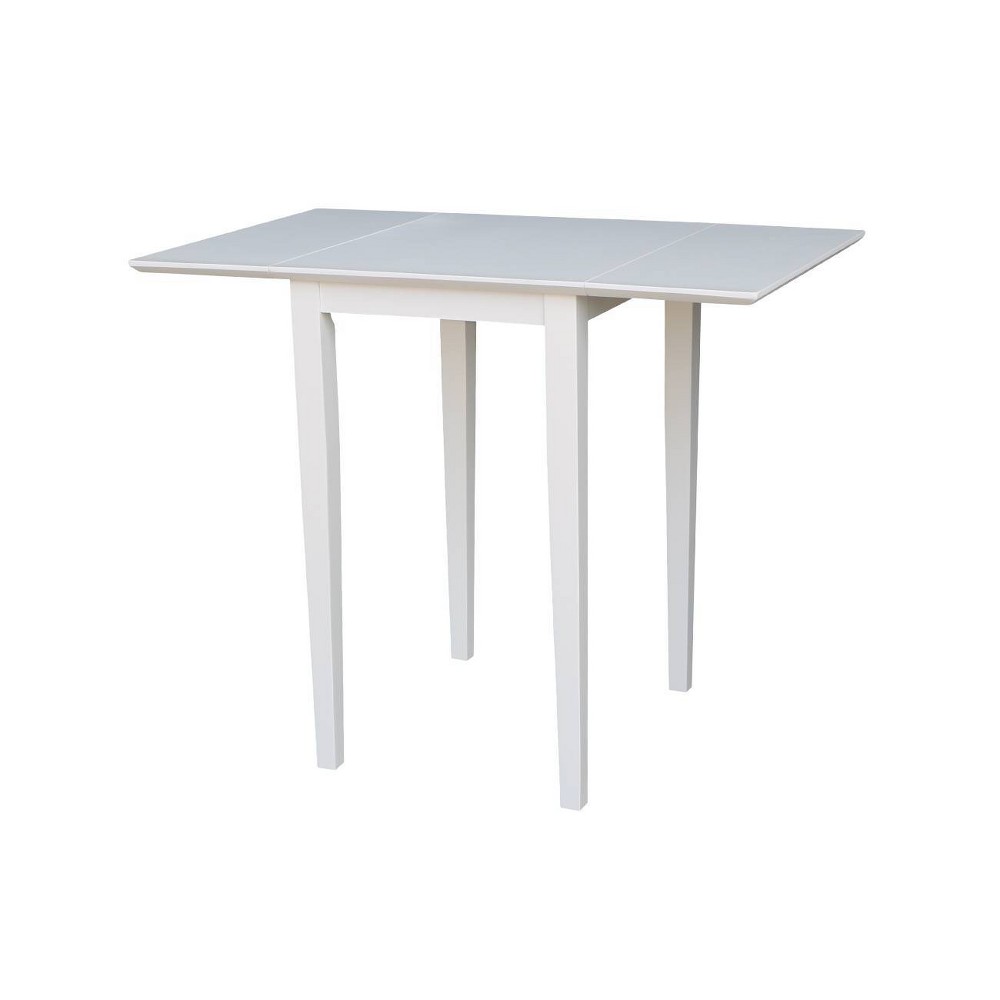 Photos - Dining Table Tate DropDrop Leaf Extendable  White - International Concepts