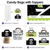 Big Dot of Happiness 80's Retro DIY Totally 1980s Party Clear Goodie Favor Bag Labels Candy Bags with Toppers Set of 24 - 3 of 4