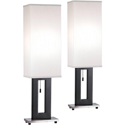 black living room table lamps