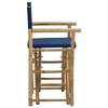 vidaXL Director's Chair Set of 2 Dark Grey Bamboo, Polyester Standard - 4 of 4