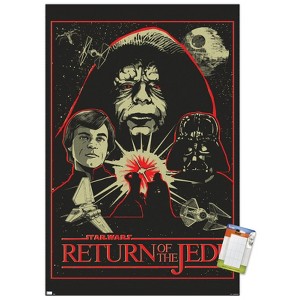Trends International Star Wars: Return of the Jedi - Red Outline Illustration Unframed Wall Poster Prints - 1 of 4