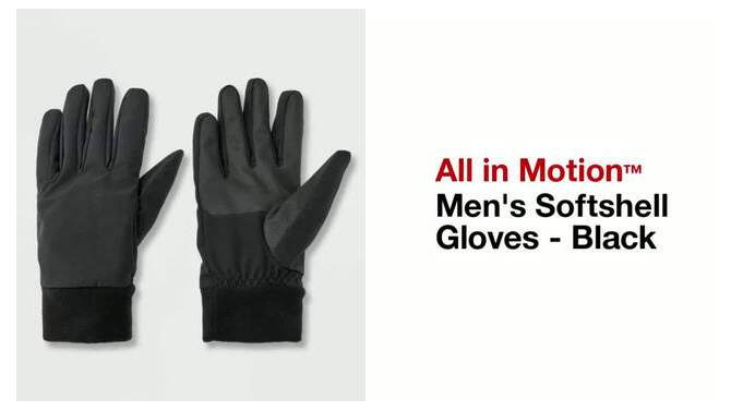 Men&#39;s Softshell Gloves - All In Motion&#8482; Black, 2 of 5, play video