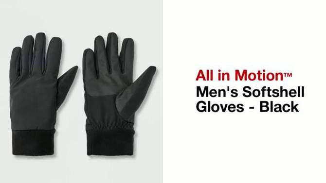 Men&#39;s Softshell Gloves - All In Motion&#8482; Black, 2 of 5, play video