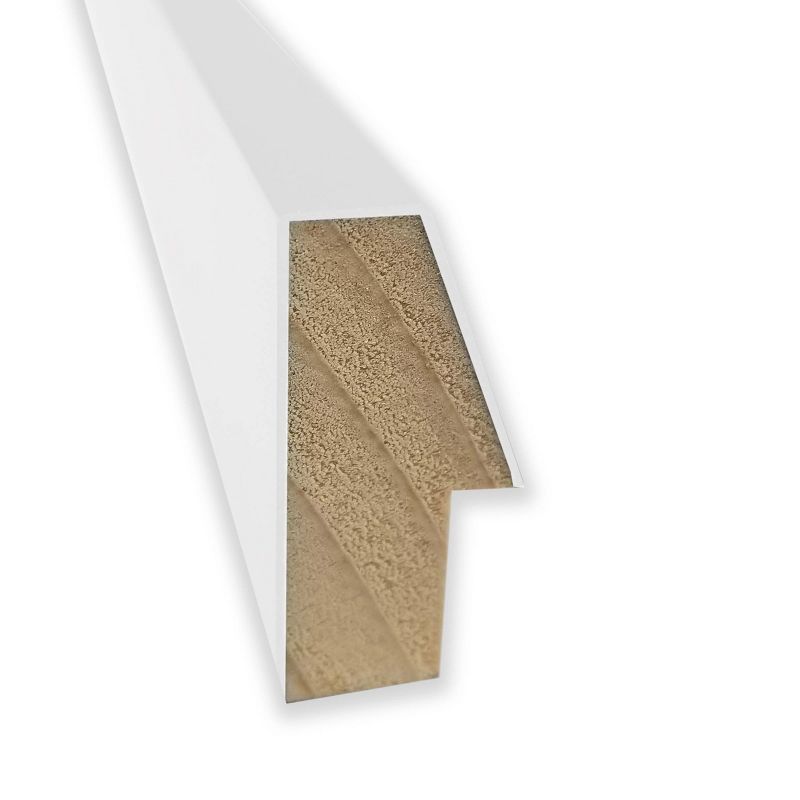 29&#34; x 23&#34; Non-Beveled Lucie White Wood Wall Mirror - Amanti Art, 2 of 10