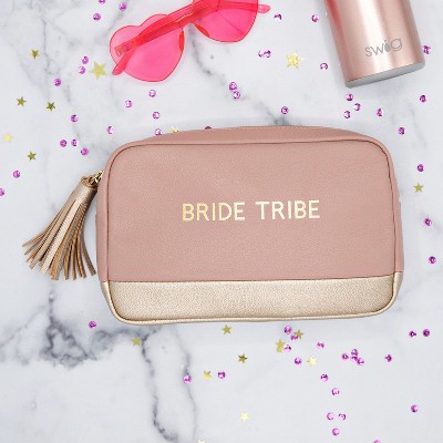 Bride Tribe Cosmetic Bag Faux Leather