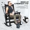 HDPE All-Weather Oversized Rocking Chair, 350lb Capacity, Stainless Steel & Anti-Rollover Design - 4 of 4