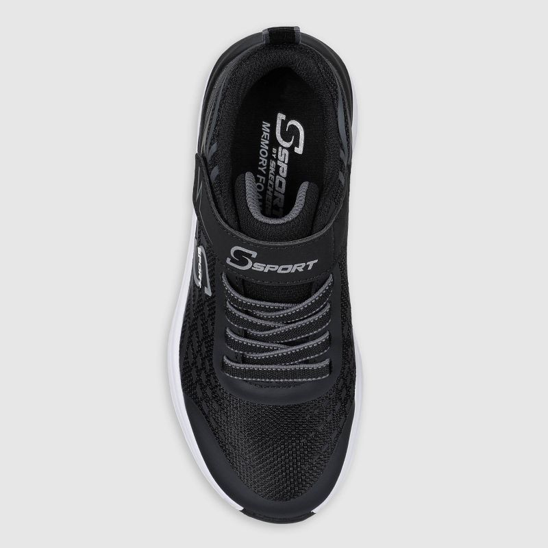 S Sport By Skechers Kids' Spencer Sneakers - Black, 3 of 5