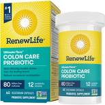 Renew Life Ultimate Flora Adult Colon Care Probiotic, 80 Billion CFU, 60 Capsules