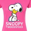 Women's - Peanuts - Snoopy And Woodstock Fitted Graphic T-Shirt - 2 of 4