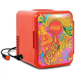 Coca-Cola Peace 1971 Series 6 Can Cooler/Warmer Mini Fridge