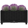 vidaXL Raised Bed 15.7"x15.7"x9.1" Polypropylene - 3 of 4