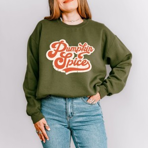 Simply Sage Market Retro Pumpkin Spice Words Sweatshirt - 1 of 4