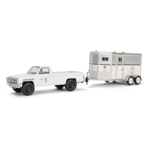 1/64 1987 C20 w/ Horse Trailer LAPD Search & Rescue Mounted Hitch Tow 32310-C - 1 of 2